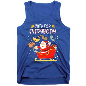 Cats For Everybody Christmas Kitten Lover Funny Gift Tank Top