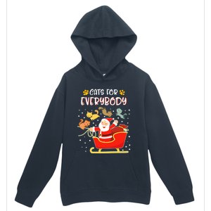 Cats For Everybody Christmas Kitten Lover Funny Gift Urban Pullover Hoodie