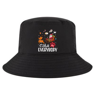 Cats For Everybody Christmas Cat Funny Xmas Cool Comfort Performance Bucket Hat