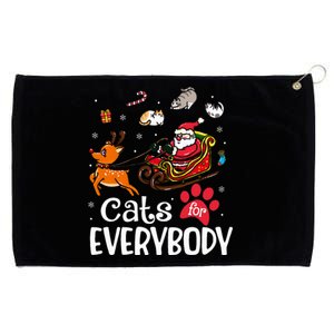 Cats For Everybody Christmas Cat Funny Xmas Grommeted Golf Towel