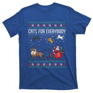 Cats For Everybody Christmas Ugly Sweater Xmas Santa Gift T-Shirt