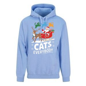 Cats For Everybody Christmas Cats Cat Holiday Xmas Cat Santa Cute Gift Unisex Surf Hoodie