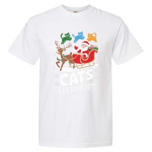 Cats For Everybody Christmas Cats Cat Holiday Xmas Cat Santa Cute Gift Garment-Dyed Heavyweight T-Shirt