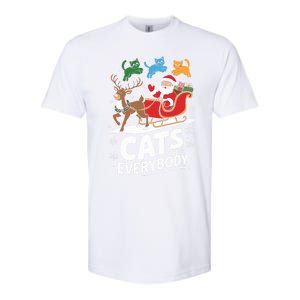 Cats For Everybody Christmas Cats Cat Holiday Xmas Cat Santa Cute Gift Softstyle CVC T-Shirt