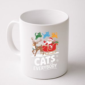 Cats For Everybody Christmas Cats Cat Holiday Xmas Cat Santa Cute Gift Coffee Mug