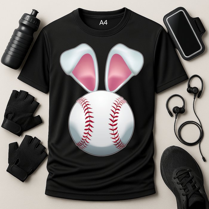 Cute Funny Easter Bunny Baseball Cooling Performance Crew T-Shirt