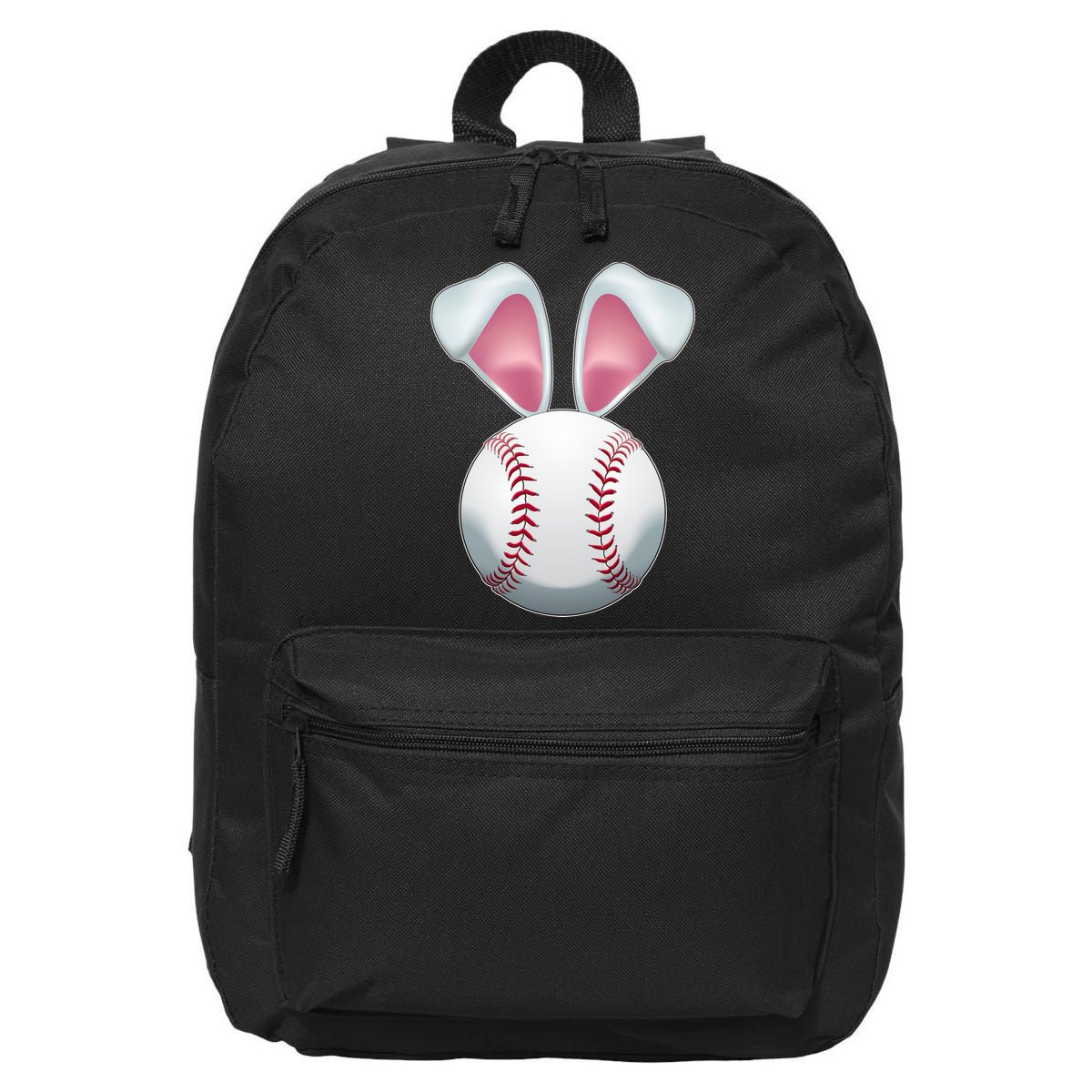 Cute Funny Easter Bunny Baseball 16 in Basic Backpack