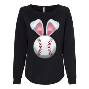 Cute Funny Easter Bunny Baseball Womens California Wash Sweatshirt