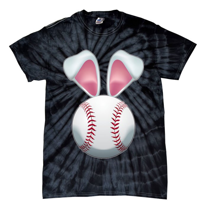 Cute Funny Easter Bunny Baseball Tie-Dye T-Shirt