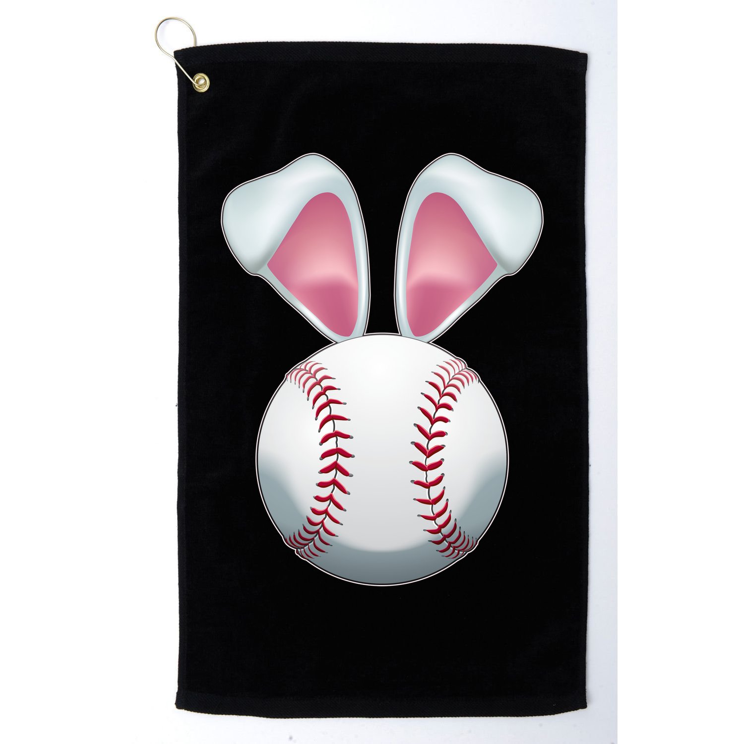 Cute Funny Easter Bunny Baseball Golf Towel