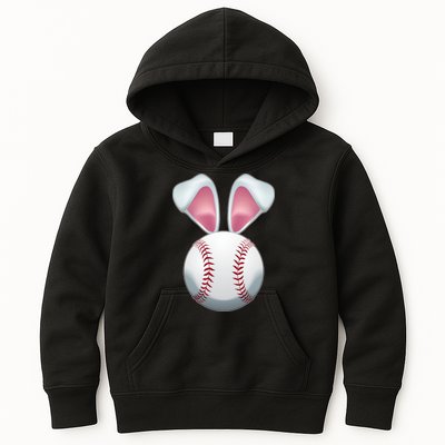 Cute Funny Easter Bunny Baseball Kids Hoodie