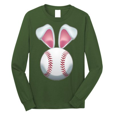 Cute Funny Easter Bunny Baseball Long Sleeve Shirt