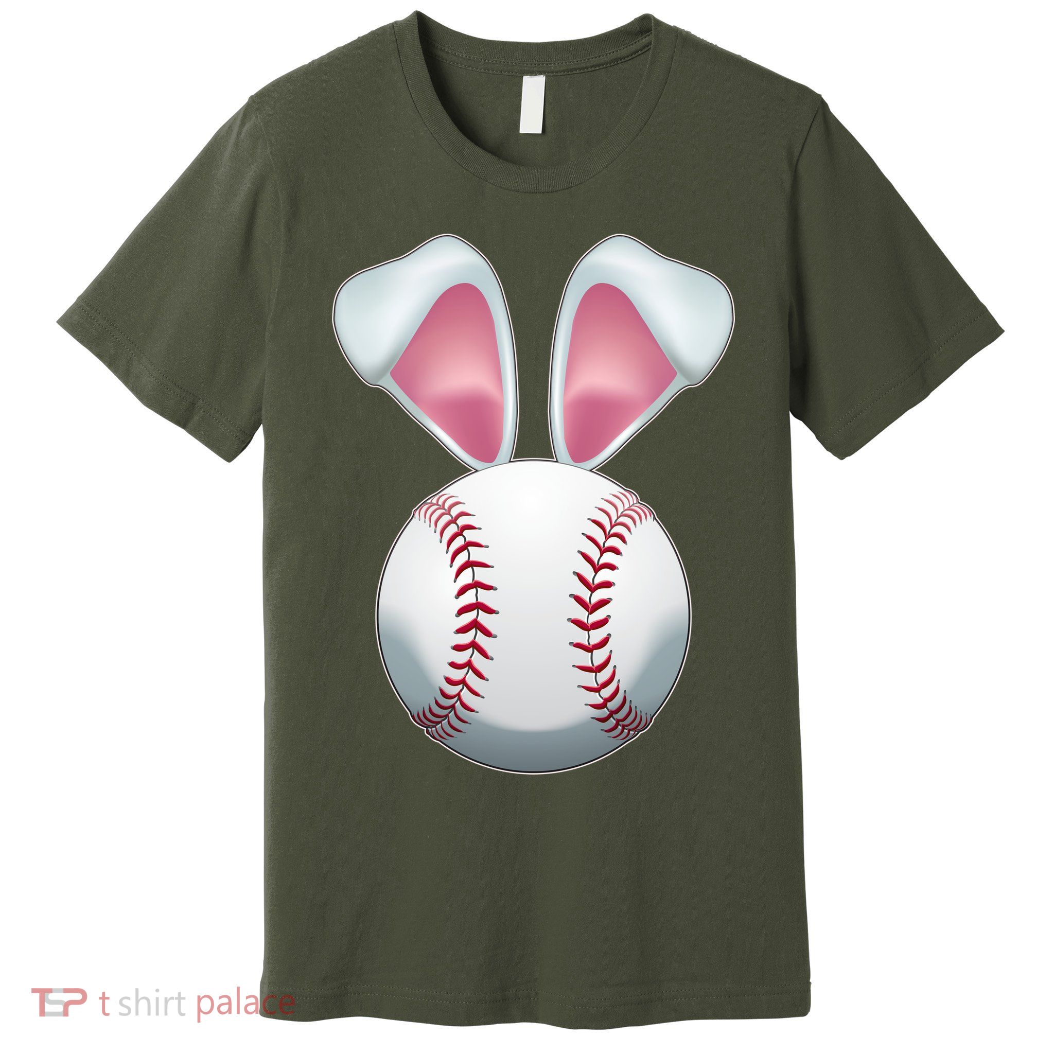 Cute Funny Easter Bunny Baseball Premium T-Shirt
