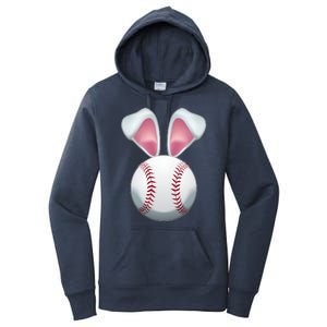 Cute Funny Easter Bunny Baseball Women's Pullover Hoodie