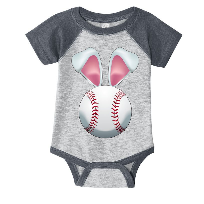 Cute Funny Easter Bunny Baseball Infant Baby Jersey Bodysuit