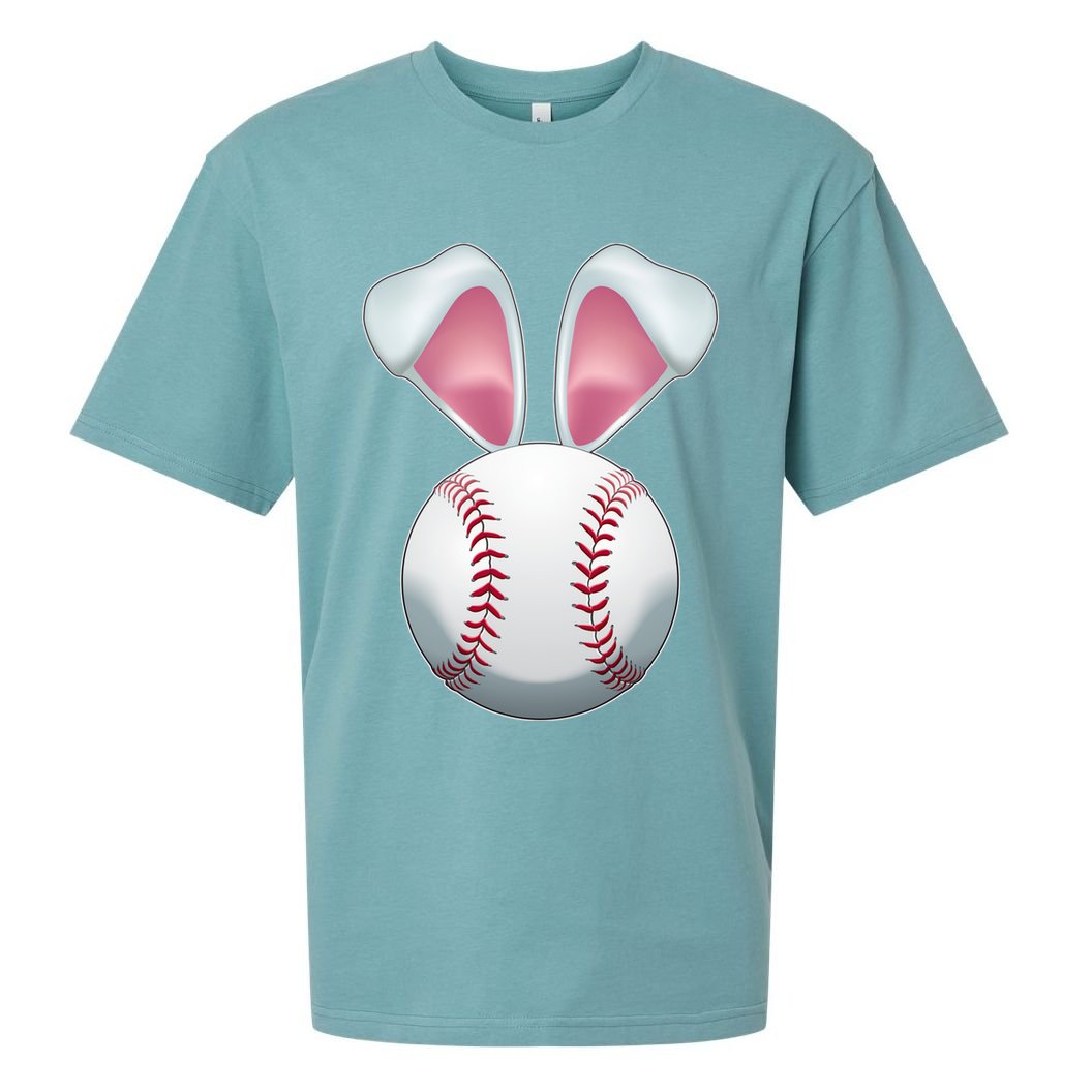 Cute Funny Easter Bunny Baseball Sueded Cloud Jersey T-Shirt