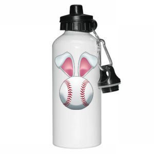 Cute Funny Easter Bunny Baseball Aluminum Water Bottle