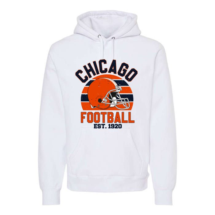 Chicago Football Est 1920 Team Supporter Premium Hoodie