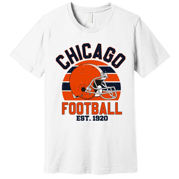 Chicago Football Est 1920 Team Supporter Premium T-Shirt