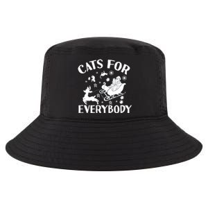 Cats For Everybody Funny Christmas Day Cats Lover Saying Cool Comfort Performance Bucket Hat