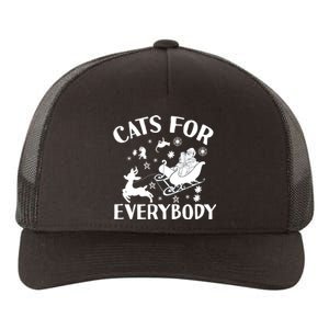 Cats For Everybody Funny Christmas Day Cats Lover Saying Yupoong Adult 5-Panel Trucker Hat