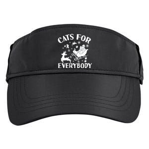 Cats For Everybody Funny Christmas Day Cats Lover Saying Adult Drive Performance Visor