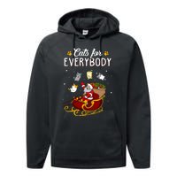 Cats For Everybody Cat Christmas Ugly Christmas Performance Fleece Hoodie