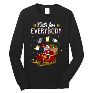 Cats For Everybody Cat Christmas Ugly Christmas Long Sleeve Shirt