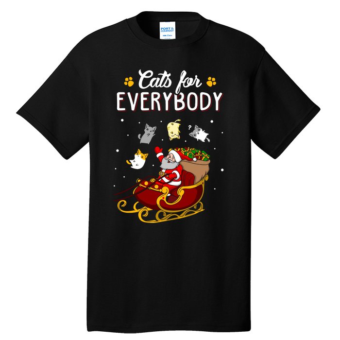 Cats For Everybody Cat Christmas Ugly Christmas Tall T-Shirt