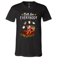 Cats For Everybody Cat Christmas Ugly Christmas V-Neck T-Shirt