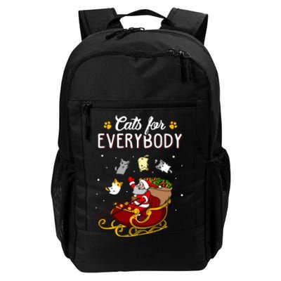 Cats For Everybody Cat Christmas Ugly Christmas Daily Commute Backpack