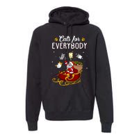 Cats For Everybody Cat Christmas Ugly Christmas Premium Hoodie