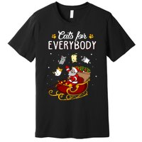 Cats For Everybody Cat Christmas Ugly Christmas Premium T-Shirt