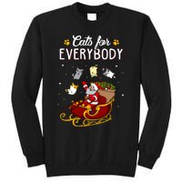 Cats For Everybody Cat Christmas Ugly Christmas Tall Sweatshirt