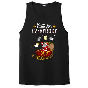 Cats For Everybody Cat Christmas Ugly Christmas PosiCharge Competitor Tank