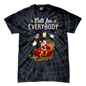 Cats For Everybody Cat Christmas Ugly Christmas Tie-Dye T-Shirt