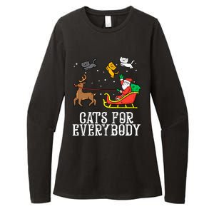 Cats For Everybody Christmas Cat Funny Xmas Santa Gift Womens CVC Long Sleeve Shirt