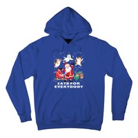 Cats For Everybody Funny Santa Claus Christmas Cat Catmas Gift Hoodie