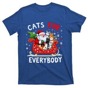 Cats For Everybody Christmas Cat Funny Xmas Santa Great Gift T-Shirt