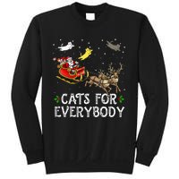 Cats For Everybody Christmas Cat Funny Xmas Santa  Sweatshirt