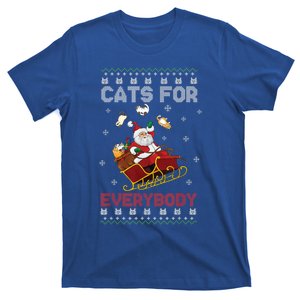 Cats For Everybody Christmas Cute Cat Lover Ugly Sweater Gift T-Shirt