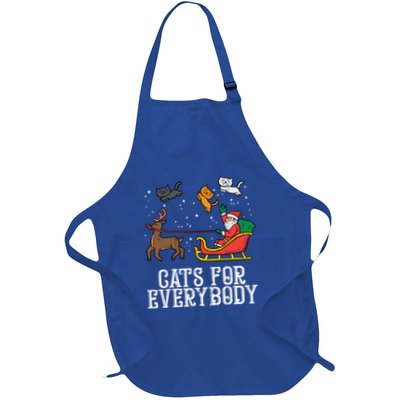 Cats For Everybody Santa Funny Christmas Pjs Xmas Cool Gift Apron