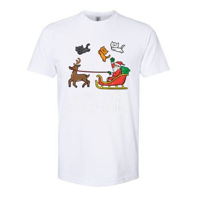 Cats For Everybody Santa Funny Christmas Pjs Xmas Cool Gift Softstyle CVC T-Shirt