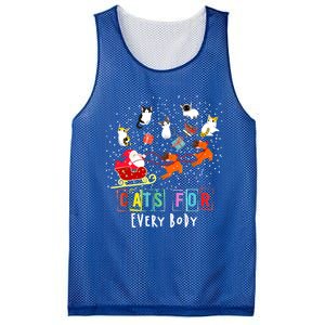 Cats For Everybody Funny Christmas Cat Lover Gift Mesh Reversible Basketball Jersey Tank