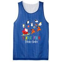 Cats For Everybody Funny Christmas Cat Lover Gift Mesh Reversible Basketball Jersey Tank