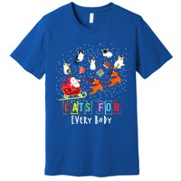 Cats For Everybody Funny Christmas Cat Lover Gift Premium T-Shirt