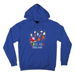 Cats For Everybody Funny Christmas Cat Lover Gift Tall Hoodie