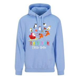 Cats For Everybody Funny Christmas Cat Lover Gift Unisex Surf Hoodie