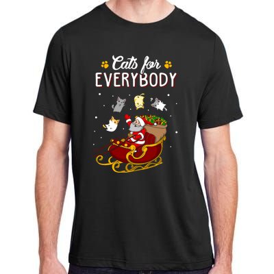 Cats For Everybody Cat Christmas Ugly Christmas Gift Adult ChromaSoft Performance T-Shirt