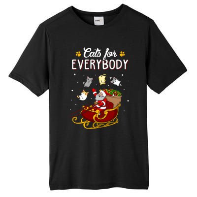 Cats For Everybody Cat Christmas Ugly Christmas Gift Tall Fusion ChromaSoft Performance T-Shirt